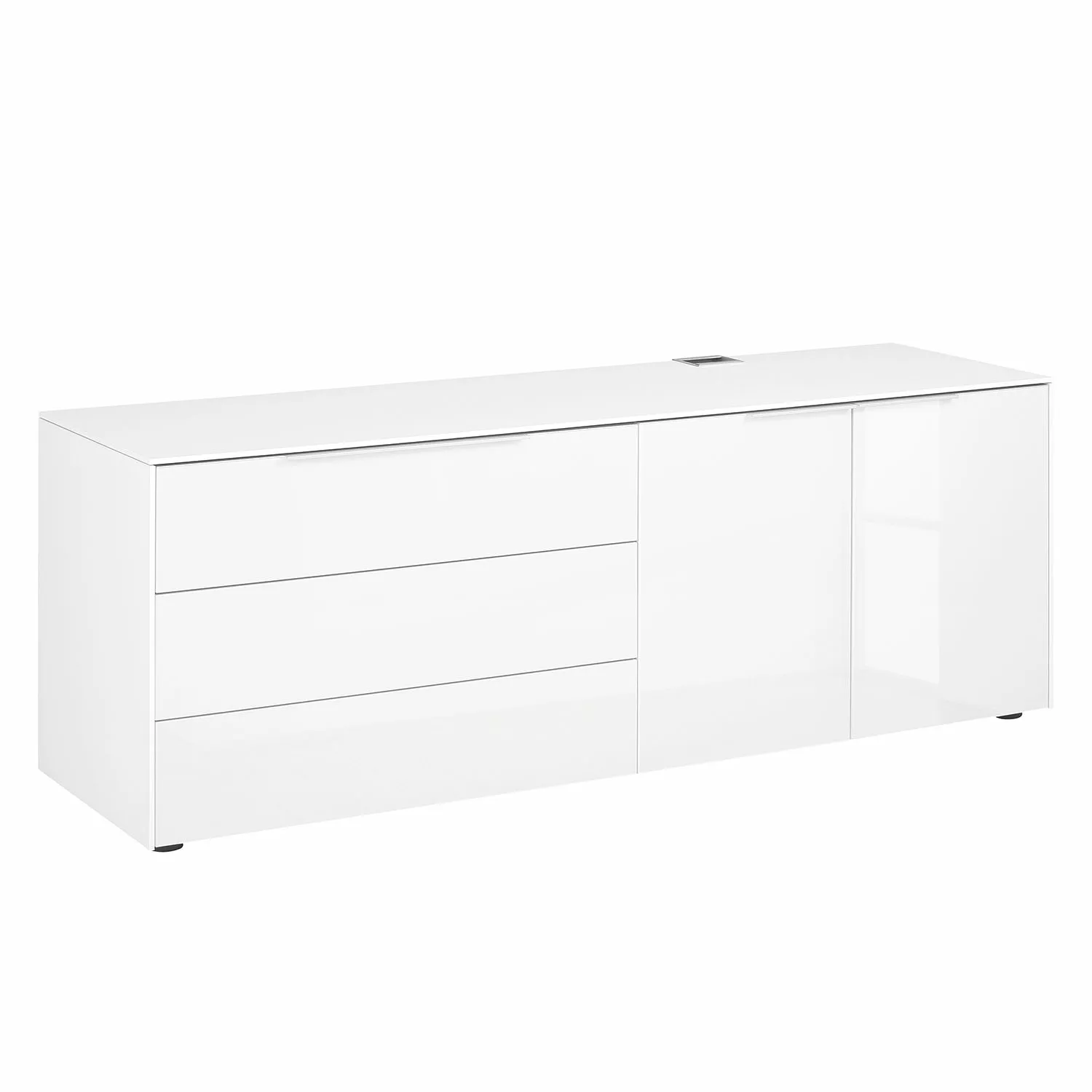 Maja Möbel Sideboard eDJUST I - Hochglanz Weiß / Weiß 3 Maja Möbel Sideboard eDJUST I - Hochglanz Weiß / Weiß