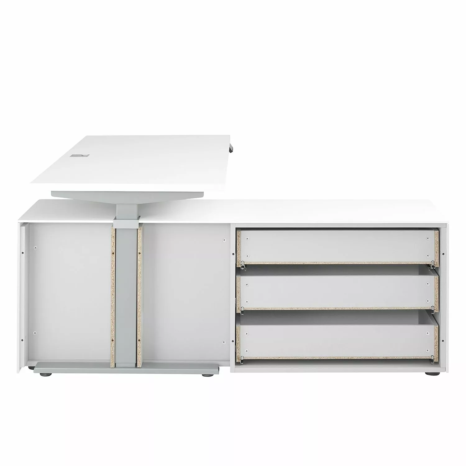 Maja Möbel Sideboard eDJUST I - Hochglanz Weiß / Weiß 7 Maja Möbel Sideboard eDJUST I - Hochglanz Weiß / Weiß – Bild 5