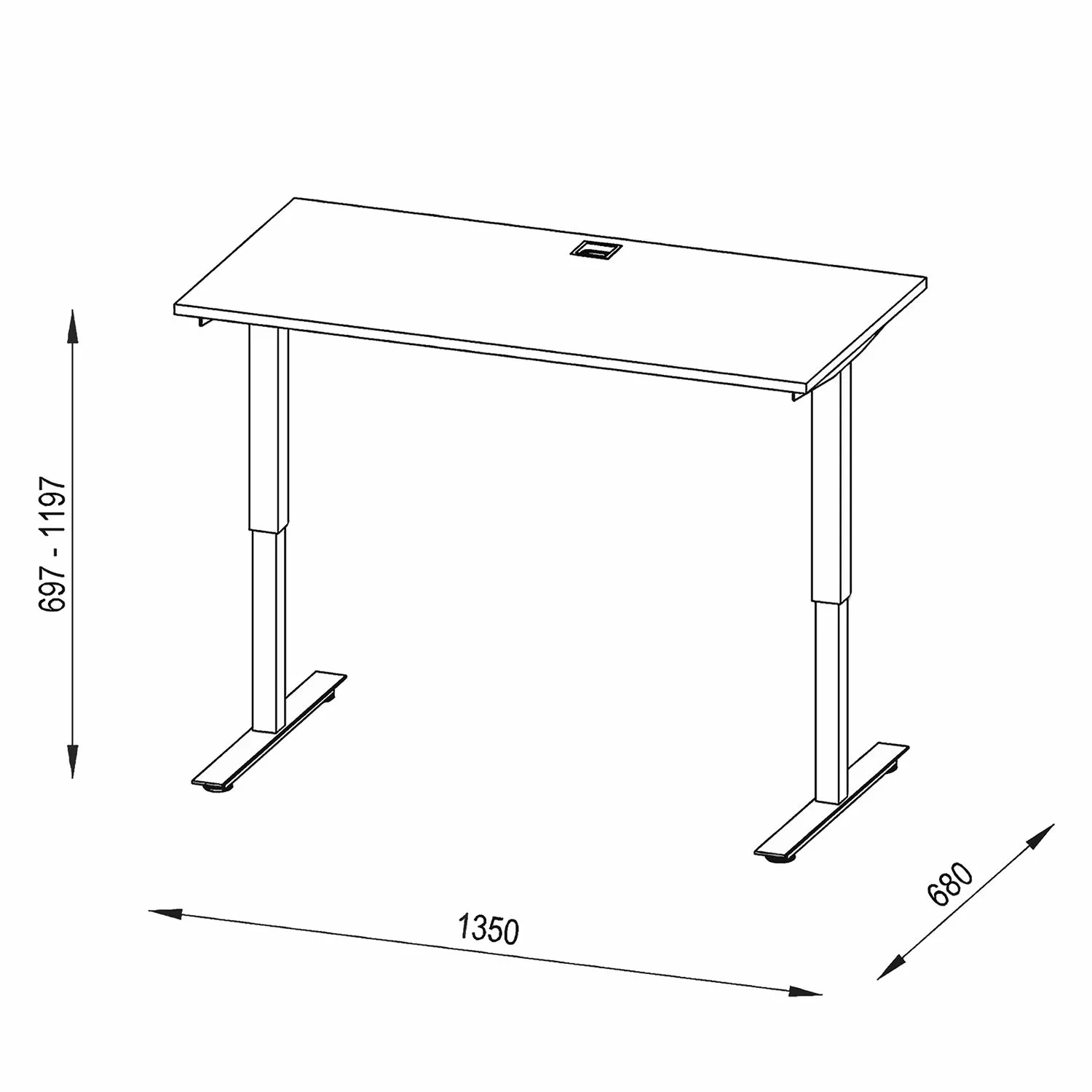 Maja Möbel Schreibtisch eDJUST I - Eiche Sonoma Dekor / Platingrau 9 Maja Möbel Schreibtisch eDJUST I - Eiche Sonoma Dekor / Platingrau – Bild 7