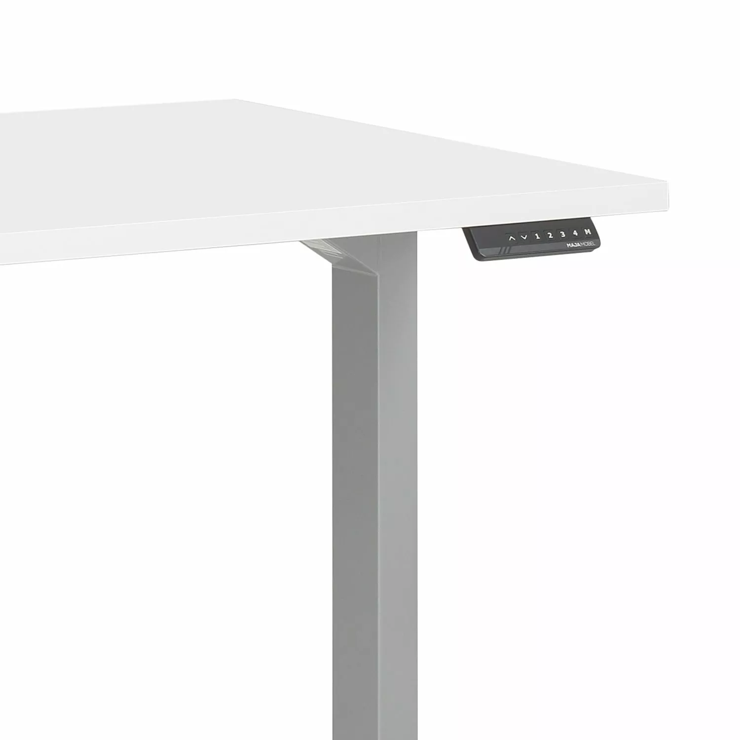 Maja Möbel Schreibtisch eDJUST III - Weiß / Platingrau 7 Maja Möbel Schreibtisch eDJUST III - Weiß / Platingrau – Bild 5