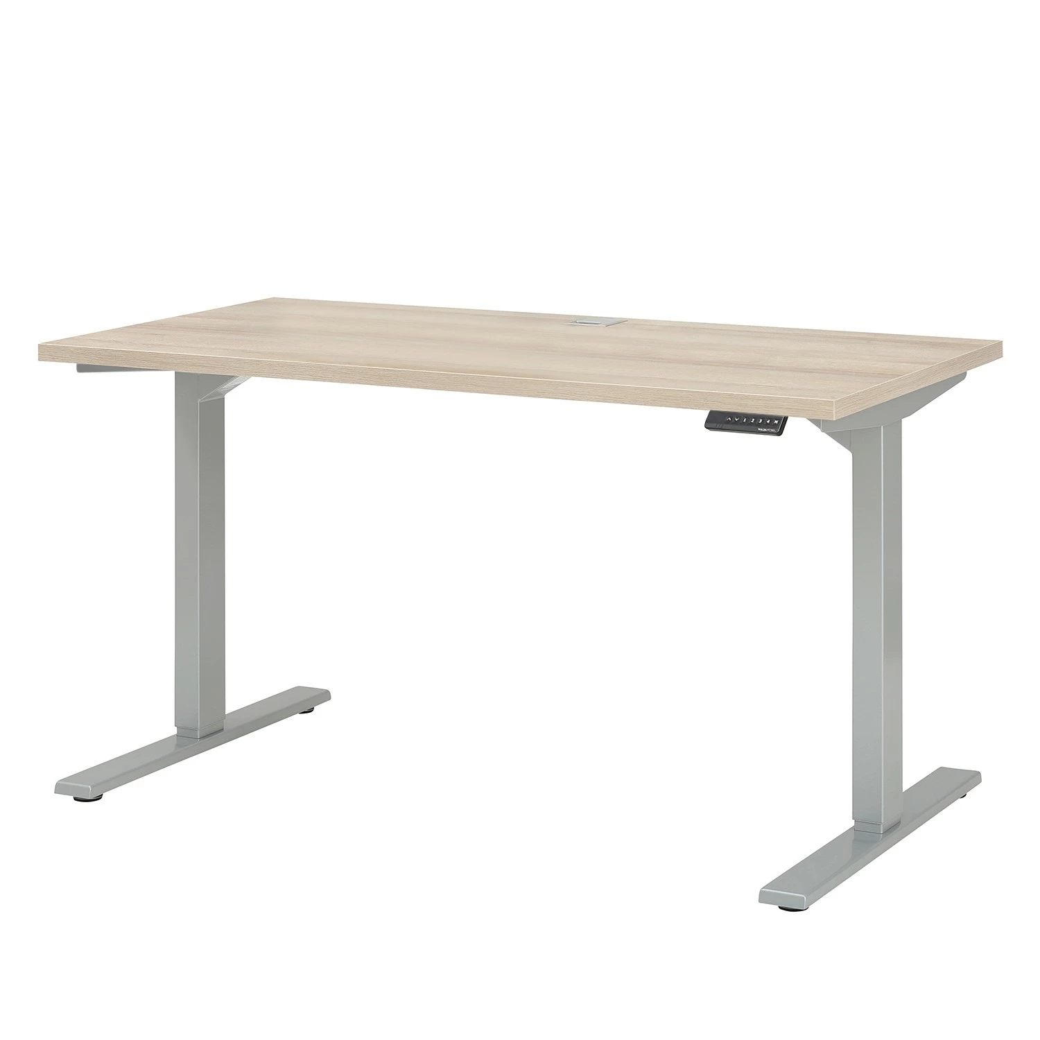 Maja Möbel Schreibtisch eDJUST III - Eiche Sonoma Dekor / Platingrau 3 Maja Möbel Schreibtisch eDJUST III - Eiche Sonoma Dekor / Platingrau