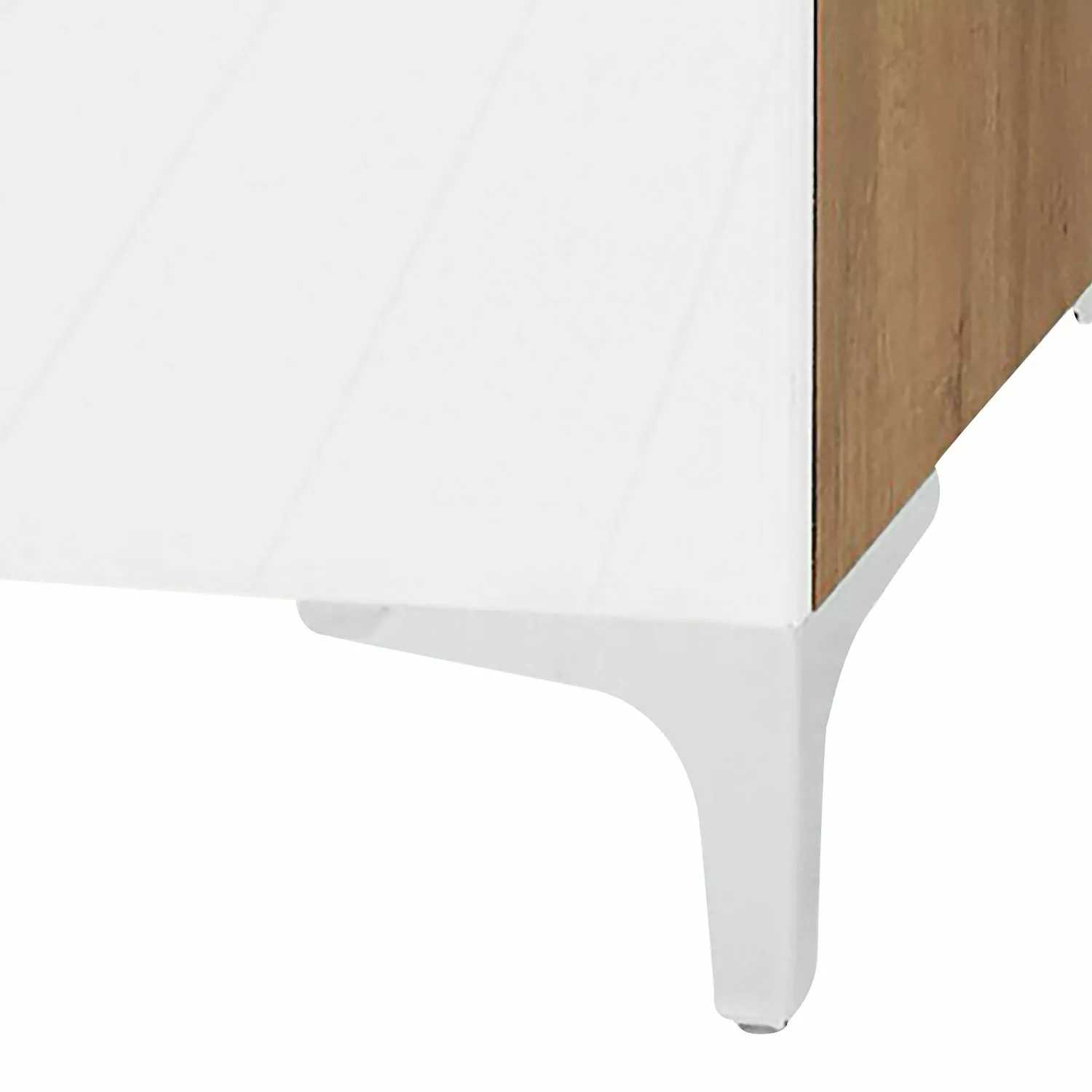 Maja Möbel Sideboard Shino III - Glas Weiß / Eiche Riviera Dekor 5 Maja Möbel Sideboard Shino III - Glas Weiß / Eiche Riviera Dekor – Bild 3