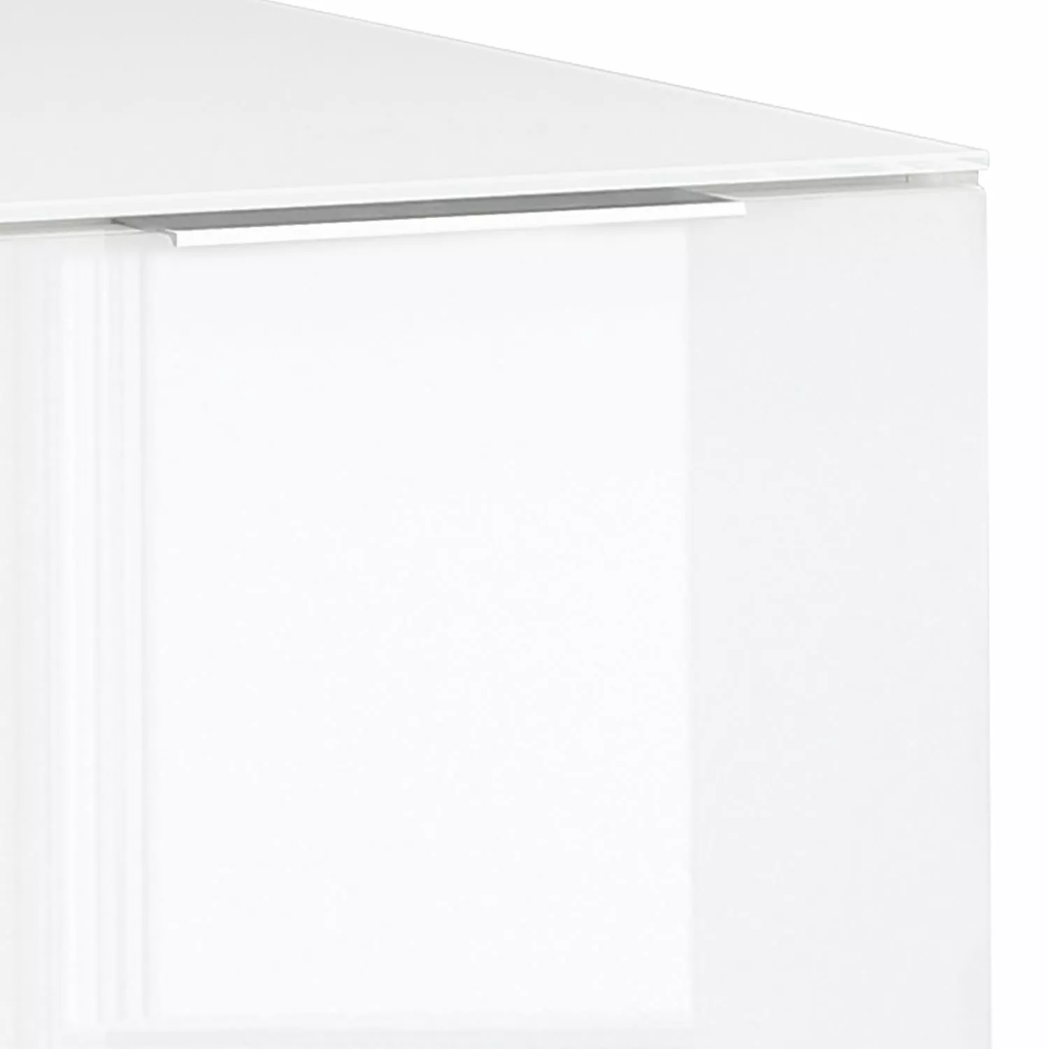 Maja Möbel Sideboard Shino I - Glas Weiß / Weiß 4 Maja Möbel Sideboard Shino I - Glas Weiß / Weiß – Bild 2