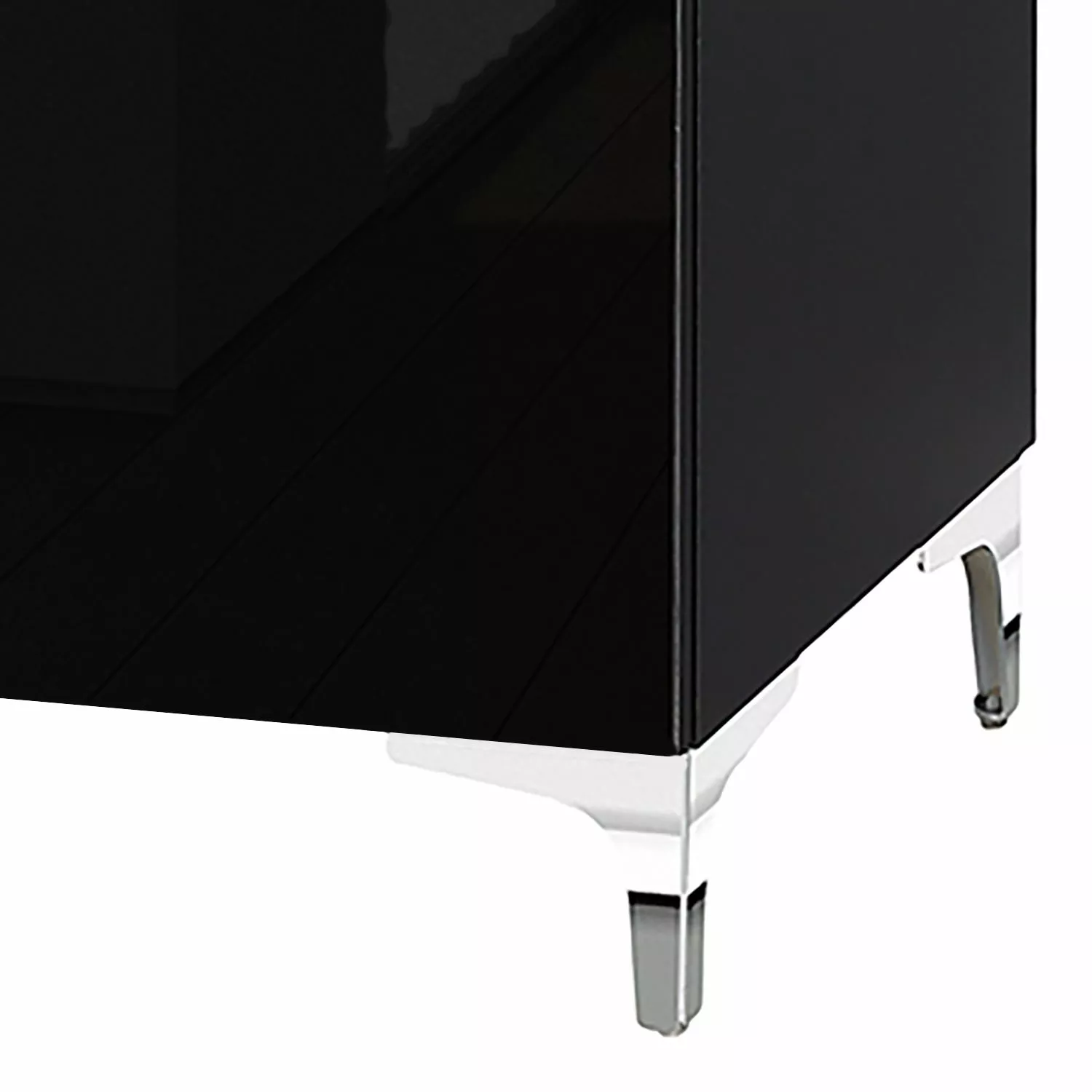 Maja Möbel Sideboard Shino II - Glas Schwarz / Schwarz 5 Maja Möbel Sideboard Shino II - Glas Schwarz / Schwarz – Bild 3