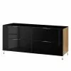 Maja Möbel Sideboard Shino III - Glas Schwarz / Eiche Riviera Dekor 2 Maja Möbel Sideboard Shino III - Glas Schwarz / Eiche Riviera Dekor -Büromöbel Verkaufsgeschäft 1000170645 190418 12394300194 IMAGE P000000001000170645