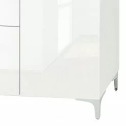 Maja Möbel Sideboard Shino IV - Glas Weiß / Weiß -Büromöbel Verkaufsgeschäft 1000170646 190418 12394300203 GALLERYIMAGES P000000001000170646