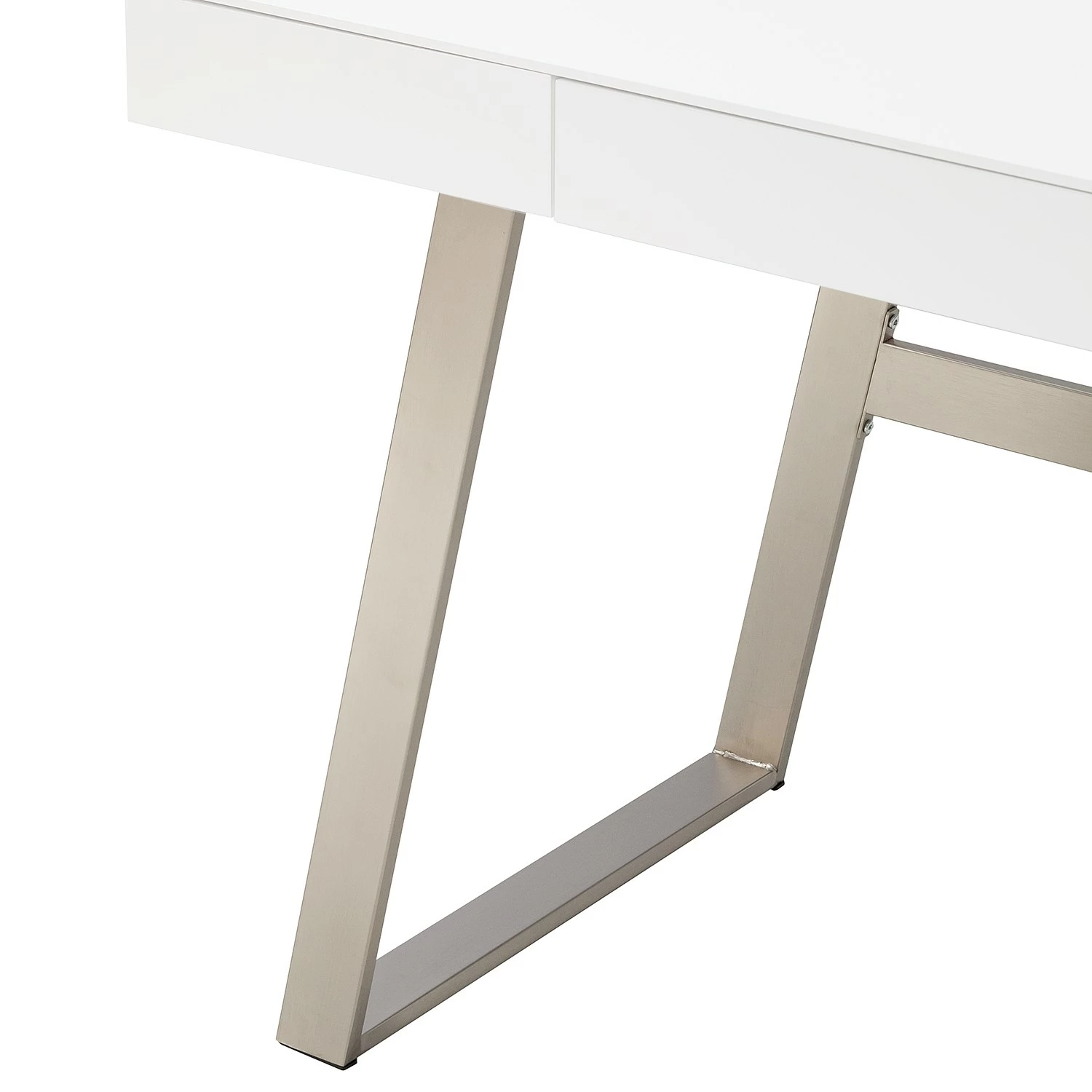 Loftscape Schreibtisch York Shire - Matt Weiß / Silber 7 Loftscape Schreibtisch York Shire - Matt Weiß / Silber – Bild 5