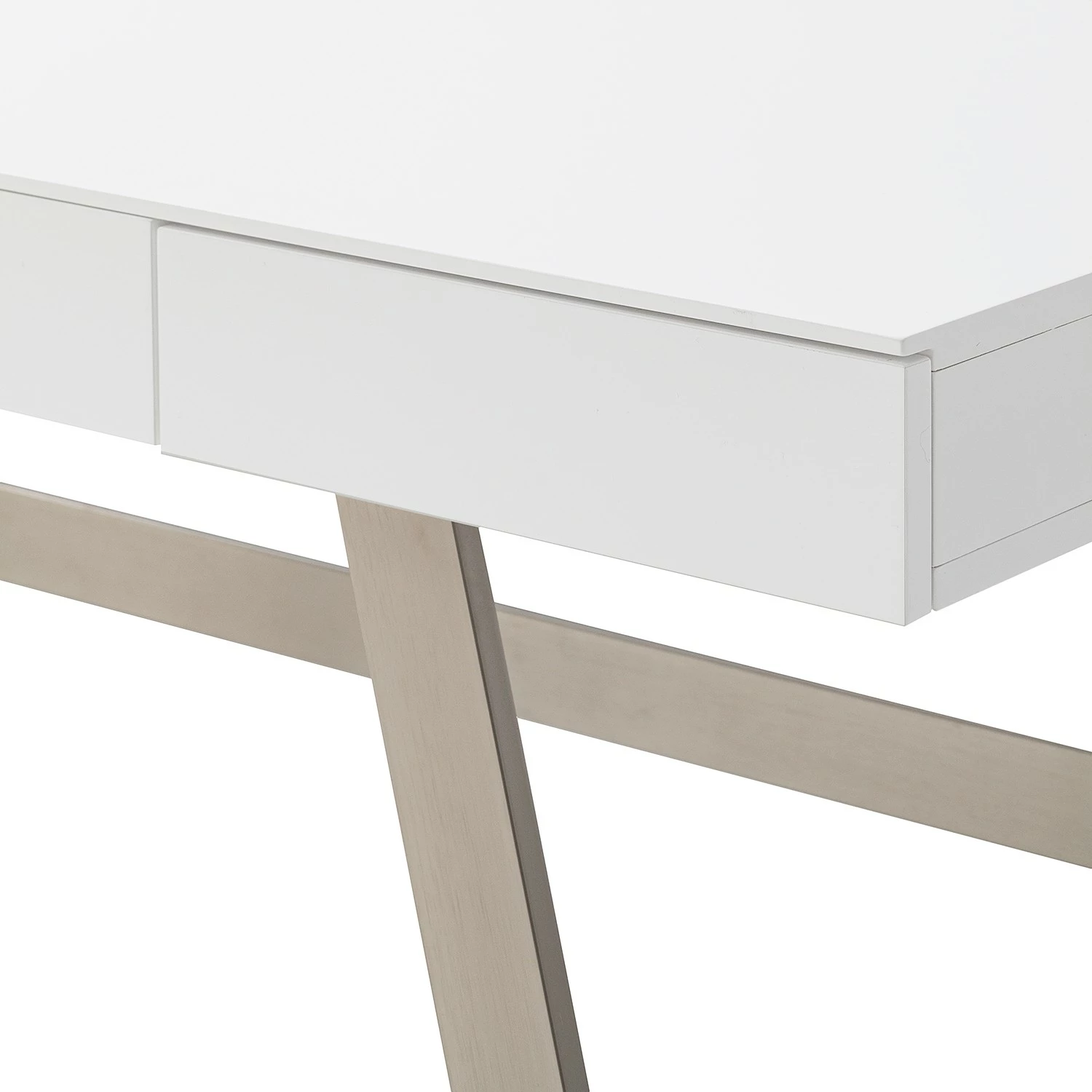 Loftscape Schreibtisch York Shire - Matt Weiß / Silber 9 Loftscape Schreibtisch York Shire - Matt Weiß / Silber – Bild 7