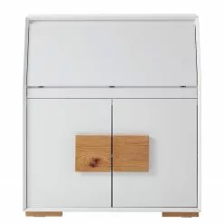 Loftscape Sekretär Deanes - Risseiche teilmassiv - Weiß / Risseiche -Büromöbel Verkaufsgeschäft 1000170727 200925 11015600015 DETAILS P000000001000170727