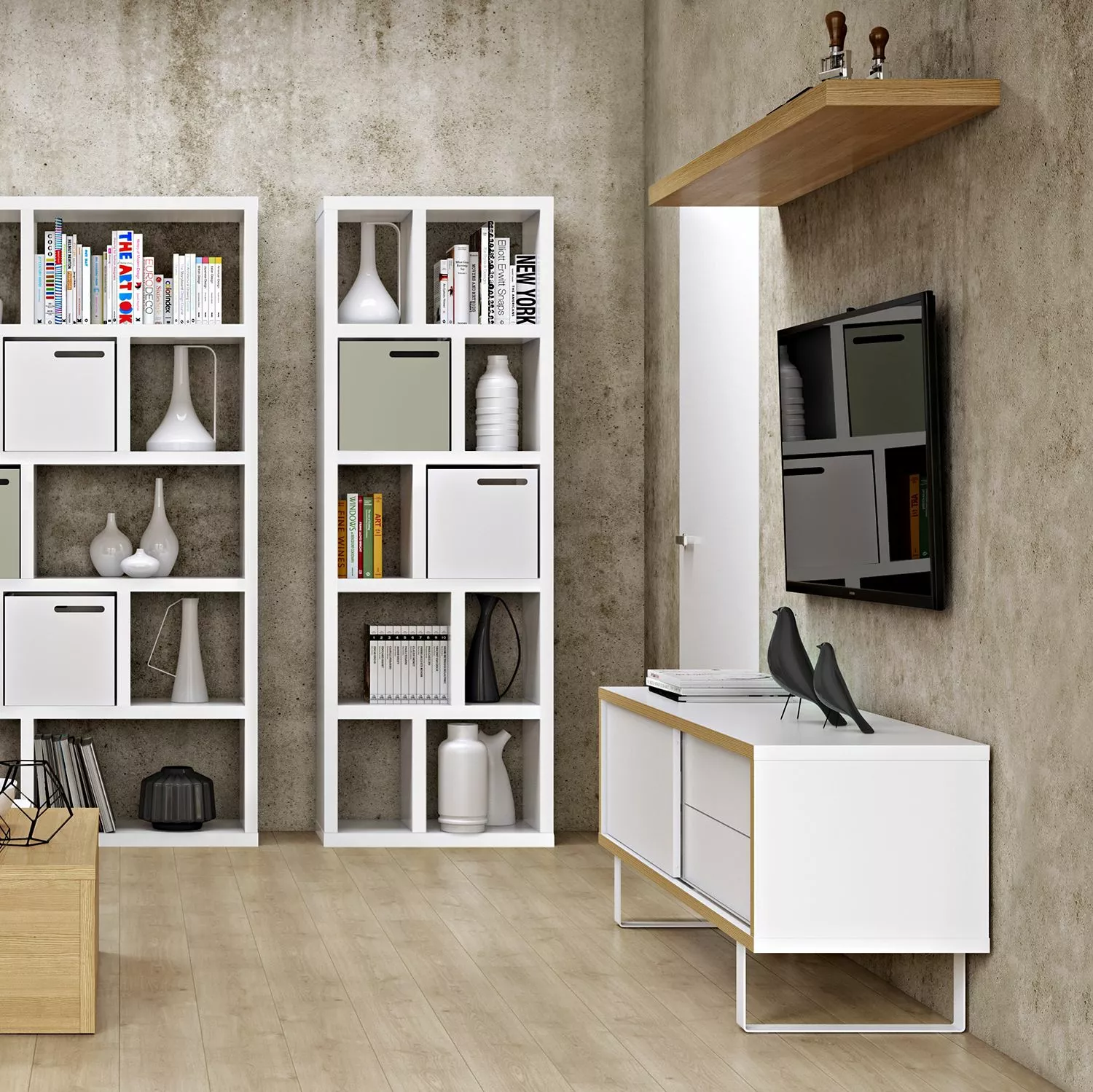 Temahome Regal Berlin - Weiß - 70 x 198 cm 4 Temahome Regal Berlin - Weiß - 70 x 198 cm – Bild 2