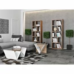 Temahome Regal Berlin - Walnuss - 70 x 198 cm -Büromöbel Verkaufsgeschäft 1000171058 201016 13301200372 MOOD DETAILS P000000001000171058 mood