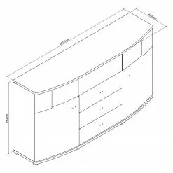 Loftscape Sideboard Mury - Hochglanz Weiß / Anthrazit 15 Loftscape Sideboard Mury - Hochglanz Weiß / Anthrazit -Büromöbel Verkaufsgeschäft 1000171334 190424 07575900112 GALLERYIMAGES P000000001000171334