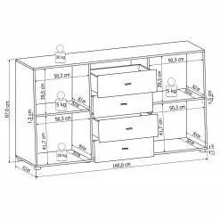 Loftscape Sideboard Moitin - Hochglanz Schwarz / Schwarz 10 Loftscape Sideboard Moitin - Hochglanz Schwarz / Schwarz -Büromöbel Verkaufsgeschäft 1000171362 190424 07580600334 GALLERYIMAGES P000000001000171362