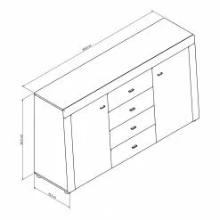 Loftscape Sideboard Moitin - Hochglanz Schwarz / Schwarz 11 Loftscape Sideboard Moitin - Hochglanz Schwarz / Schwarz -Büromöbel Verkaufsgeschäft 1000171362 190424 07580600335 GALLERYIMAGES P000000001000171362