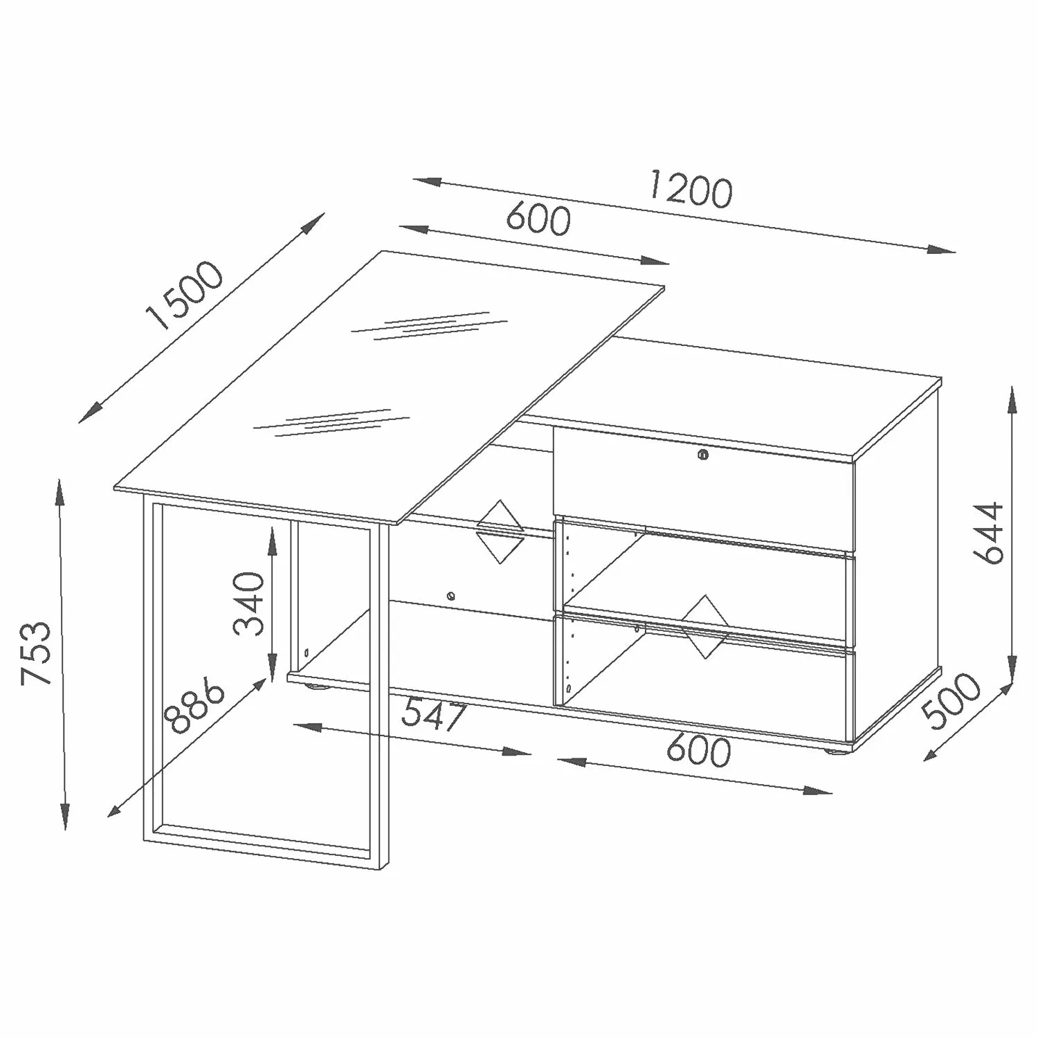 Maja Möbel Schreibtisch Hjerm - Hochglanz Weiß / Matt Weiß 10 Maja Möbel Schreibtisch Hjerm - Hochglanz Weiß / Matt Weiß – Bild 8