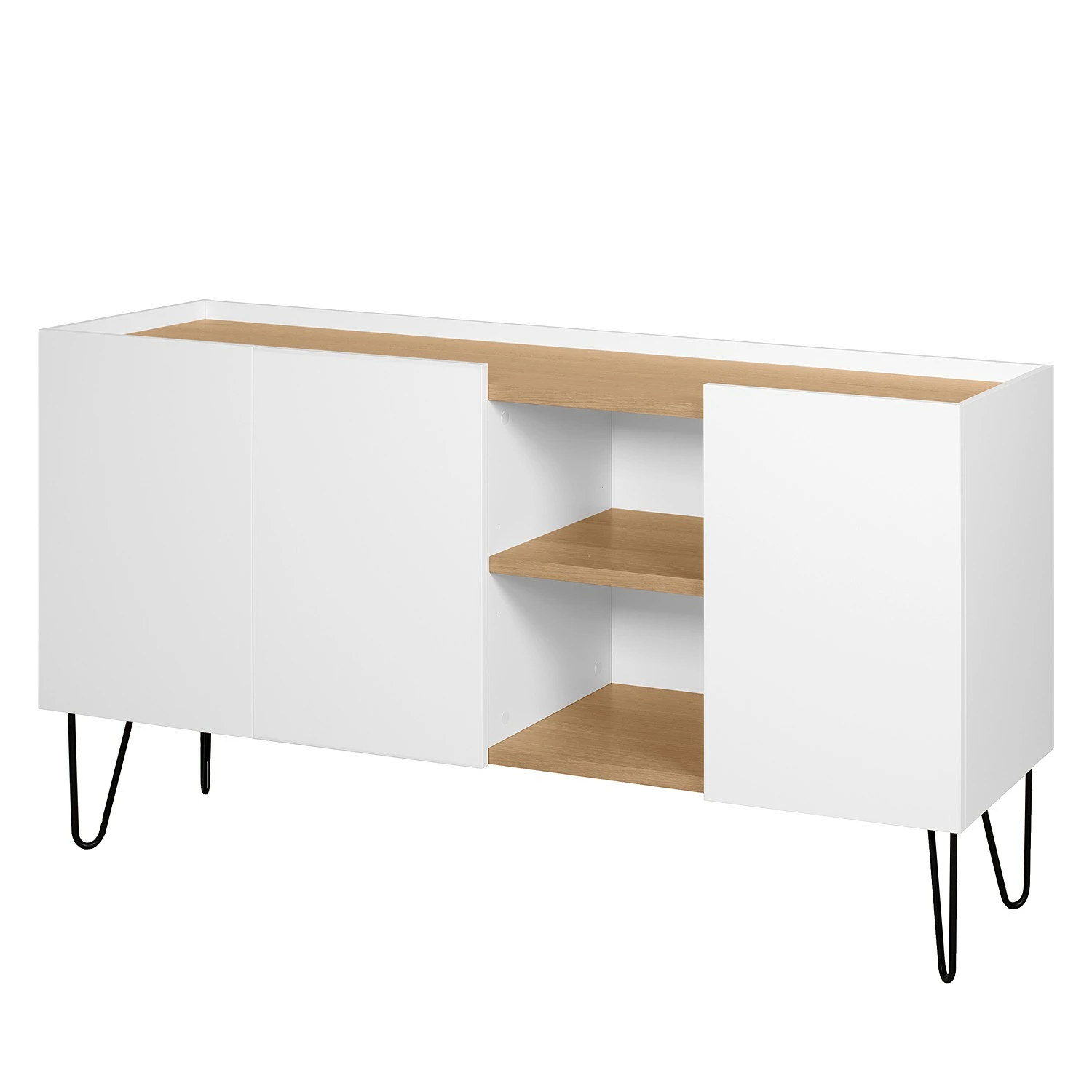 Temahome Sideboard Nina - Eiche / Weiß 3 Temahome Sideboard Nina - Eiche / Weiß