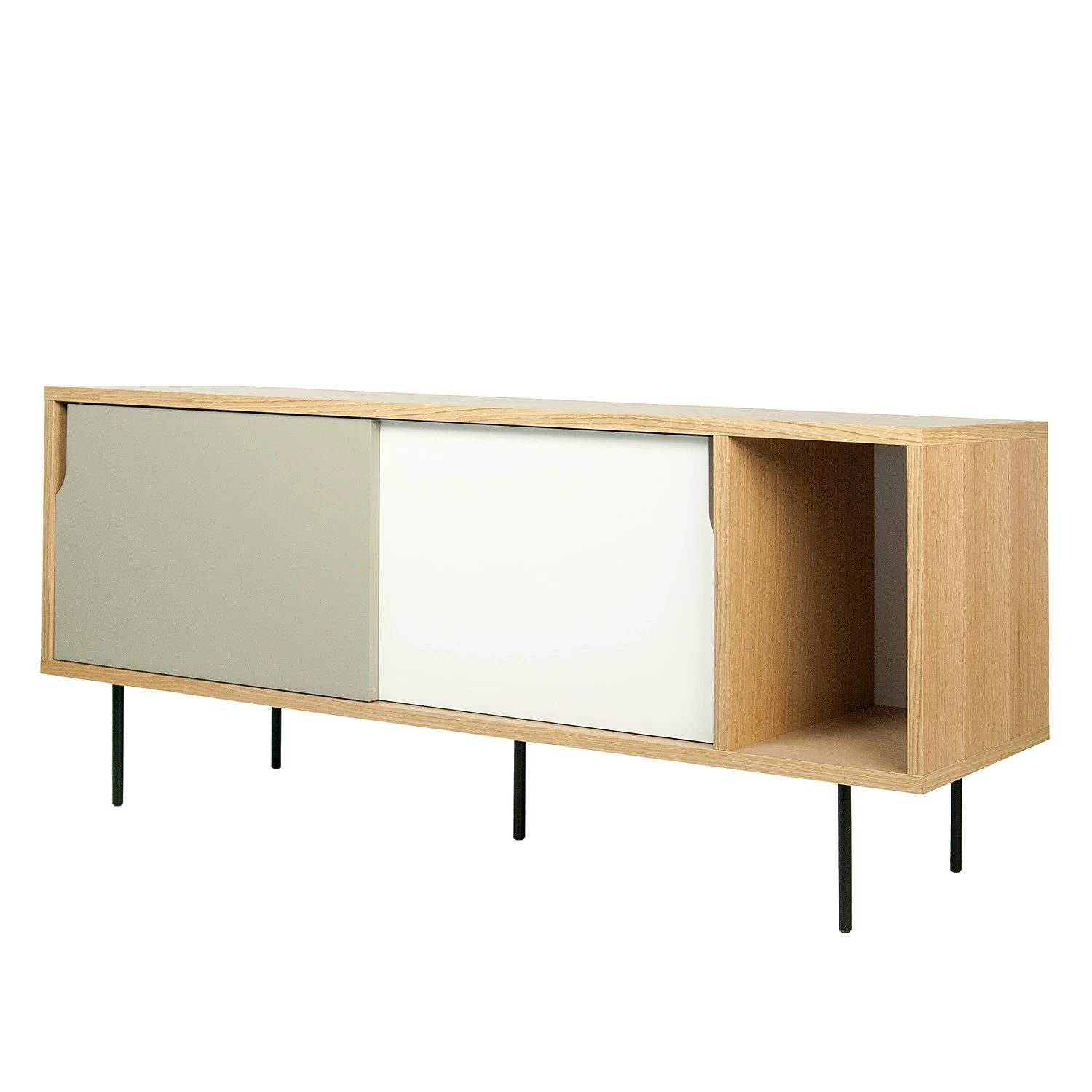 Temahome Sideboard Noa II - Weiß / Steingrau - Eiche 3 Temahome Sideboard Noa II - Weiß / Steingrau - Eiche