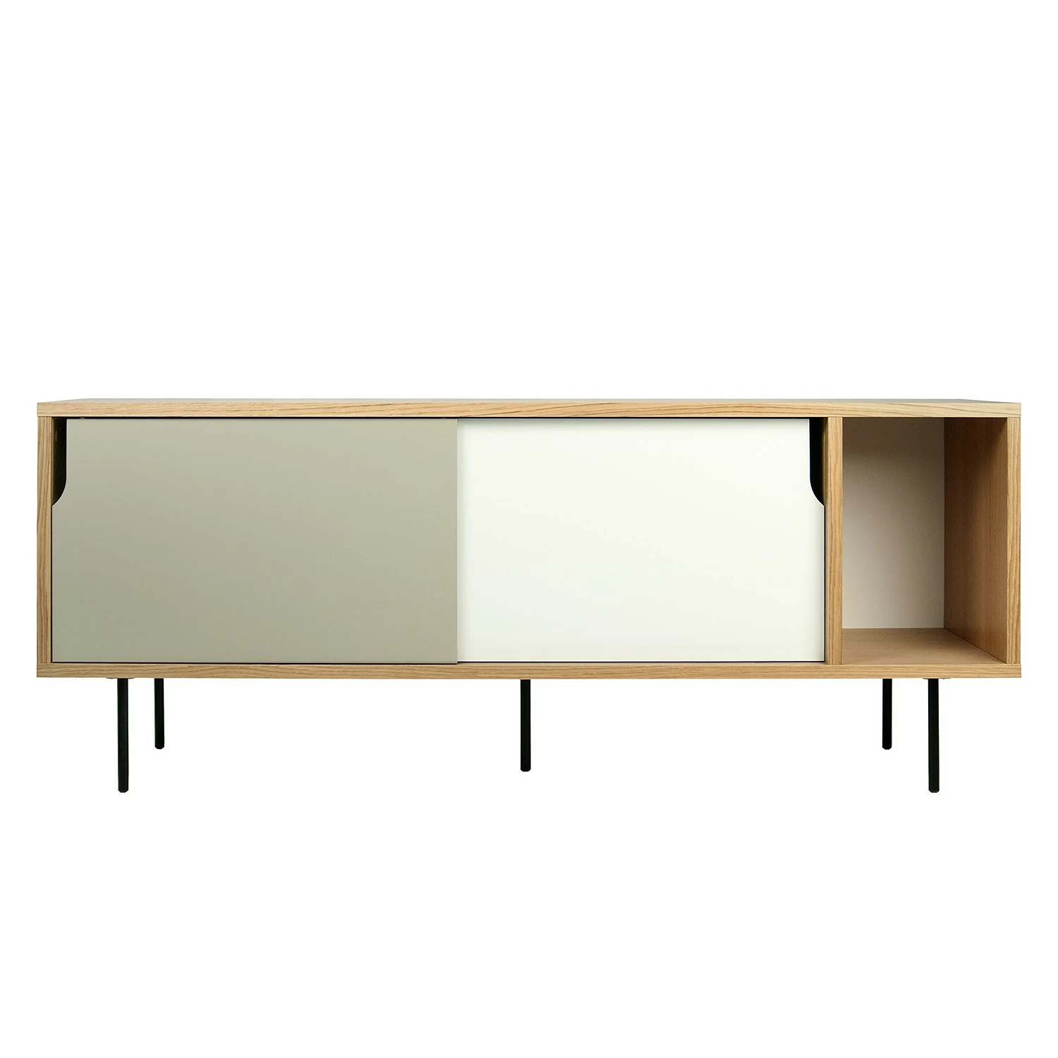 Temahome Sideboard Noa II - Weiß / Steingrau - Eiche 6 Temahome Sideboard Noa II - Weiß / Steingrau - Eiche – Bild 4