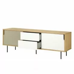 Temahome TV-Lowboard Noa IV - Grauweiß -Büromöbel Verkaufsgeschäft 1000172916 201016 13364400523 DETAILS P000000001000172916