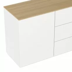 Temahome Sideboard Join II - Eiche / Weiß -Büromöbel Verkaufsgeschäft 1000172925 201016 13384800578 DETAILS P000000001000172925