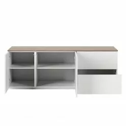 Temahome Sideboard Join I - Walnuss / Weiß -Büromöbel Verkaufsgeschäft 1000172938 201016 13420500661 DETAILS P000000001000172938