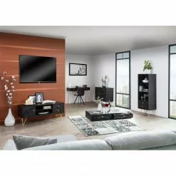 Jack & Alice Regal Towa - Akazie massiv / Metall - Schwarz / Gold -Büromöbel Verkaufsgeschäft 1000172964 211019 13182900030 MOOD DETAILS P000000001000172964 mood