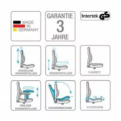 Topstar Bürodrehstuhl Open X - Mesh / Webstoff - Schwarz -Büromöbel Verkaufsgeschäft 1000173788 190517 10453600006 ICON GALLERYIMAGES P000000001000173788 icon seal