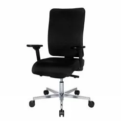 Topstar Bürodrehstuhl Sitness Open X Deluxe II - Webstoff / Aluminium - Chrom - Schwarz