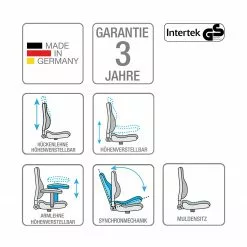 Topstar Bürodrehstuhl Open X Deluxe II - Webstoff / Aluminium - Schwarz / Chrom -Büromöbel Verkaufsgeschäft 1000173813 190517 10453600025 ICON GALLERYIMAGES P000000001000173813 icon seal