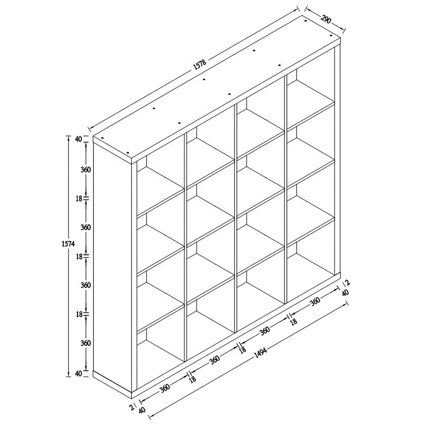 KiYDOO Regal Shelfy II - Eiche Sonoma Dekor - Breite: 158 cm 13 KiYDOO Regal Shelfy II - Eiche Sonoma Dekor - Breite: 158 cm – Bild 11