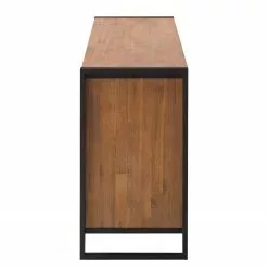 Ars manufacti Sideboard Manchester IV - Akazie massiv / Metall - Akazie / Anthrazit -Büromöbel Verkaufsgeschäft 1000176686 200115 06054700009 DETAILS P000000001000176686