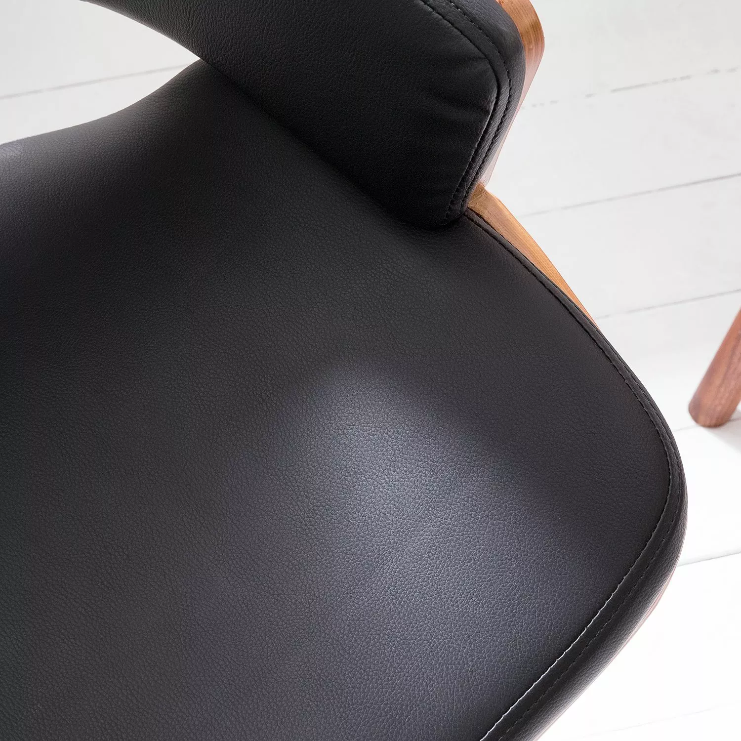Studio Copenhagen Bürodrehstuhl Elzito - Kunstleder / Stahl - Schwarz / Chrom 8 Studio Copenhagen Bürodrehstuhl Elzito - Kunstleder / Stahl - Schwarz / Chrom – Bild 6