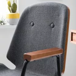 Studio Copenhagen Bürodrehstuhl Ganalu I - Webstoff / Stahl - Grau / Walnuss 18 Studio Copenhagen Bürodrehstuhl Ganalu I - Webstoff / Stahl - Grau / Walnuss -Büromöbel Verkaufsgeschäft 1000176722 190614 12071800119 GALLERYIMAGES P000000001000176722