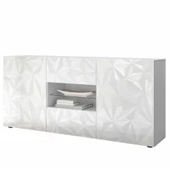 LC Spa Sideboard Prisma II - Hochglanz Weiß