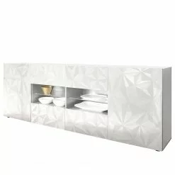 LC Spa Sideboard Prisma III - Hochglanz Weiß