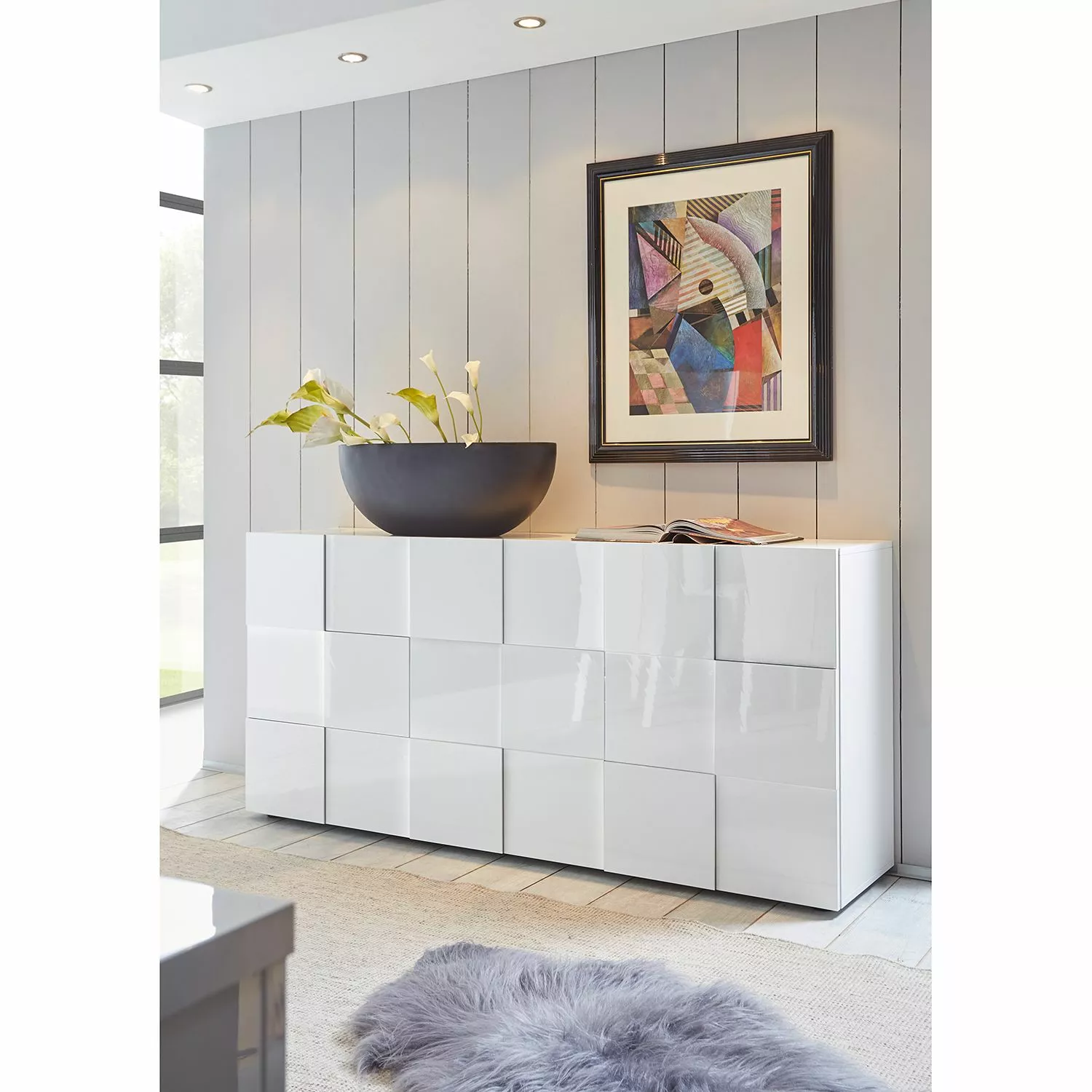 LC Spa Sideboard Dama I - Hochglanz Weiß 4 LC Spa Sideboard Dama I - Hochglanz Weiß – Bild 2