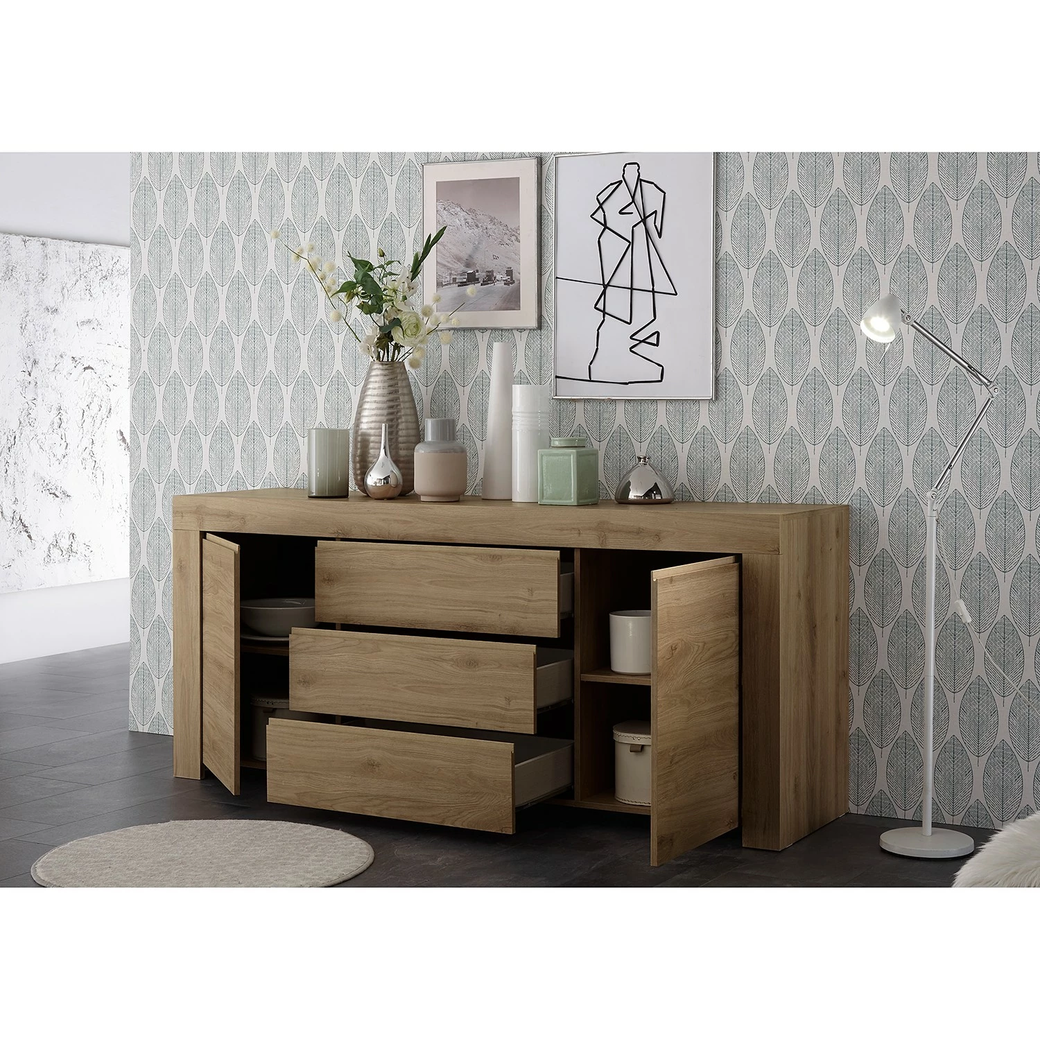 LC Spa Sideboard Firenze II - Eiche Dekor 5 LC Spa Sideboard Firenze II - Eiche Dekor – Bild 3