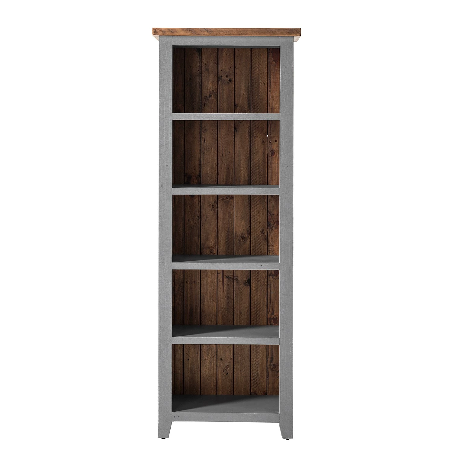 Maison Belfort Bücherregal Balignton II - Kiefer massiv - Grau / Kiefer 5 Maison Belfort Bücherregal Balignton II - Kiefer massiv - Grau / Kiefer – Bild 3