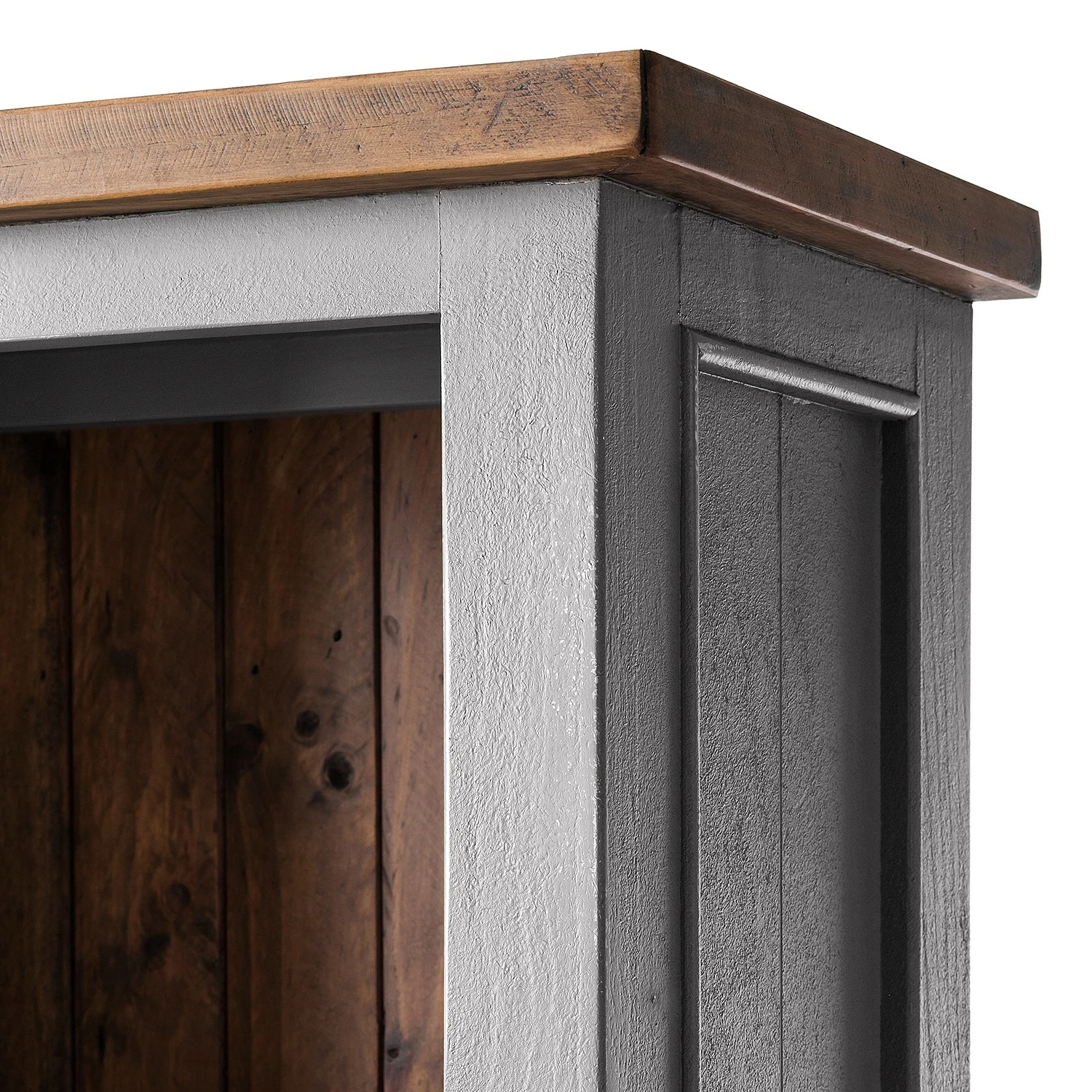 Maison Belfort Bücherregal Balignton II - Kiefer massiv - Grau / Kiefer 7 Maison Belfort Bücherregal Balignton II - Kiefer massiv - Grau / Kiefer – Bild 5