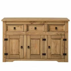 Maison Belfort Sideboard Finca Rustica - Kiefer massiv - Kiefer Natur -Büromöbel Verkaufsgeschäft 1000178001 200212 13140800003 DETAILS P000000001000178001