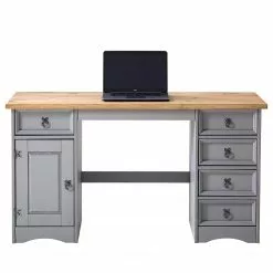 Maison Belfort Schreibtisch Finca Rustica I - Kiefer massiv - Kiefer Grau -Büromöbel Verkaufsgeschäft 1000178057 200422 06411800039 DETAILS P000000001000178057