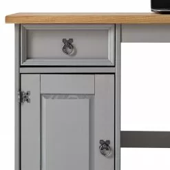 Maison Belfort Schreibtisch Finca Rustica I - Kiefer massiv - Kiefer Grau -Büromöbel Verkaufsgeschäft 1000178057 200427 14044800002 DETAILS P000000001000178057