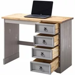 Maison Belfort Schreibtisch Finca Rustica II - Kiefer massiv - Kiefer Grau 24 Maison Belfort Schreibtisch Finca Rustica II - Kiefer massiv - Kiefer Grau -Büromöbel Verkaufsgeschäft 1000178064 200422 06412900052 DETAILS P000000001000178064