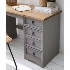 Maison Belfort Schreibtisch Finca Rustica II - Kiefer massiv - Kiefer Grau 25 Maison Belfort Schreibtisch Finca Rustica II - Kiefer massiv - Kiefer Grau -Büromöbel Verkaufsgeschäft 1000178064 200507 14243700002 DETAILS P000000001000178064