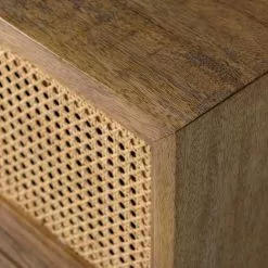 Ars manufacti TV-Lowboard Vina - Mango massiv / Wiener Geflecht - Mango / Schwarz -Büromöbel Verkaufsgeschäft 1000178070 200225 13061200011 DETAILS P000000001000178070