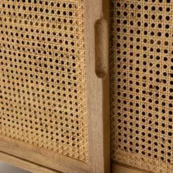 Ars manufacti Sideboard Vina I - Mango massiv / Wiener Geflecht - Mango / Schwarz -Büromöbel Verkaufsgeschäft 1000178078 200317 14181700005 DETAILS P000000001000178078