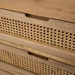 Ars manufacti Kommode Vina I - Mango massiv / Wiener Geflecht - Mango / Schwarz -Büromöbel Verkaufsgeschäft 1000178079 200320 14005400004 DETAILS P000000001000178079