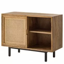 Ars manufacti Kommode Vina II - Mango massiv / Wiener Geflecht - Mango / Schwarz -Büromöbel Verkaufsgeschäft 1000178080 200323 13584400024 DETAILS P000000001000178080