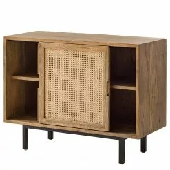 Ars manufacti Kommode Vina II - Mango massiv / Wiener Geflecht - Mango / Schwarz -Büromöbel Verkaufsgeschäft 1000178080 200323 13584500025 DETAILS P000000001000178080