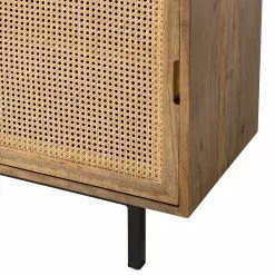 Ars manufacti Kommode Vina II - Mango massiv / Wiener Geflecht - Mango / Schwarz -Büromöbel Verkaufsgeschäft 1000178080 200323 13584600026 DETAILS P000000001000178080